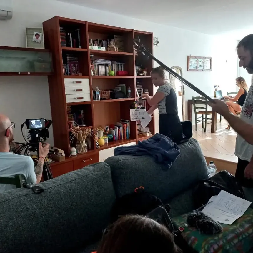 Dietro le quinte sul set