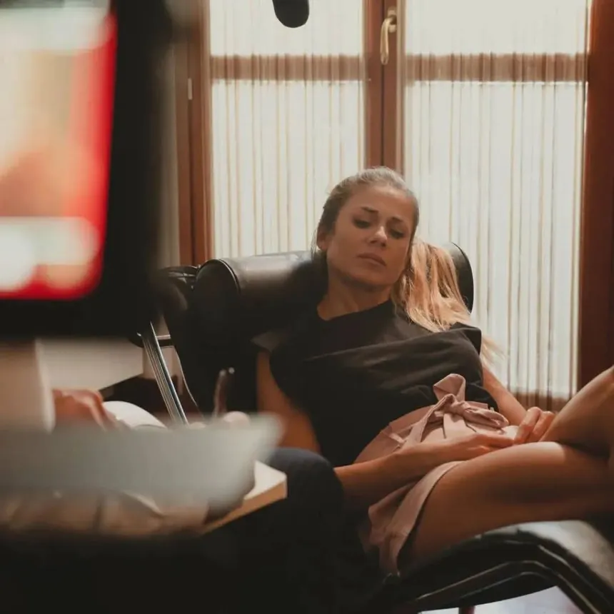Dietro le quinte sul set
